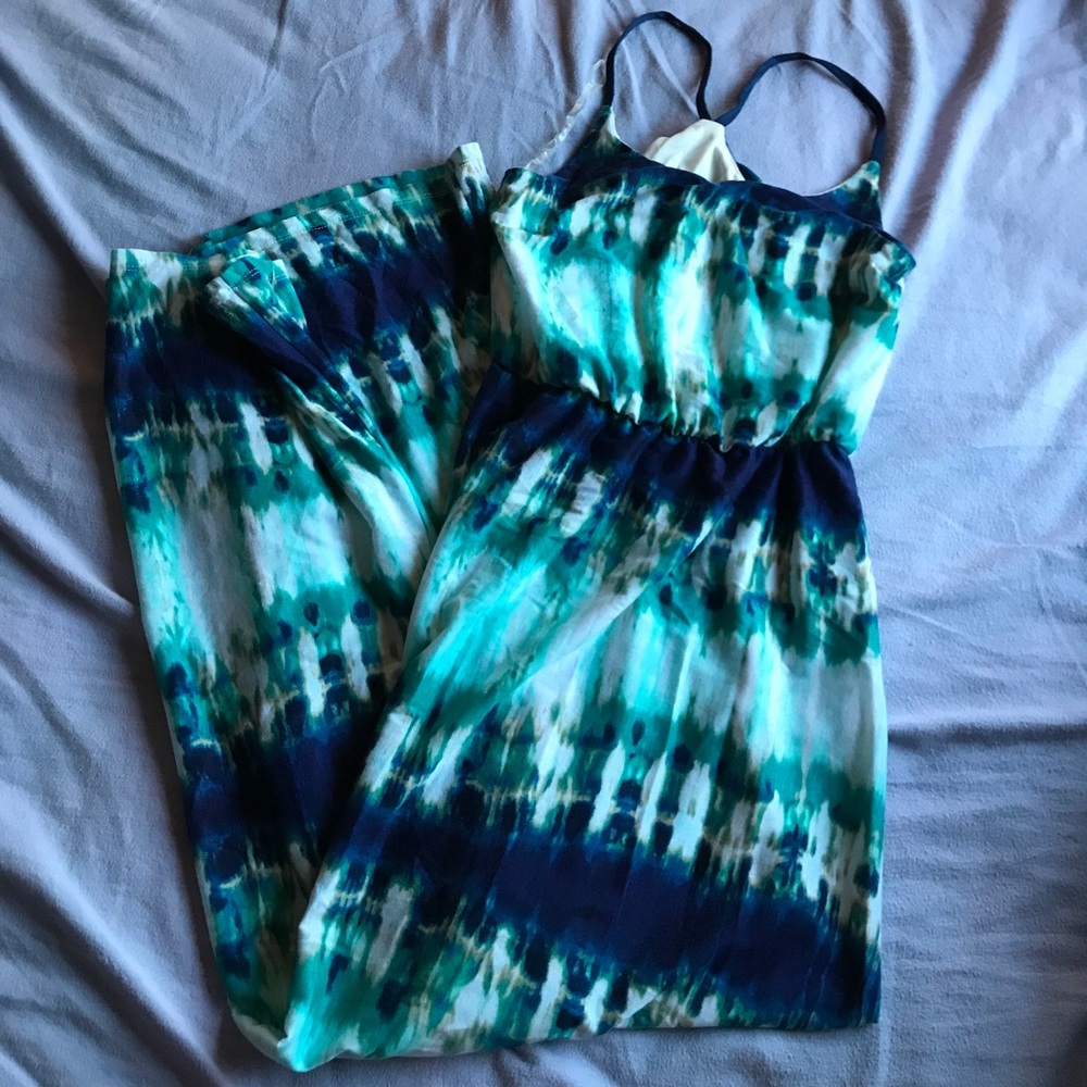 Tie dye maxi dress size s