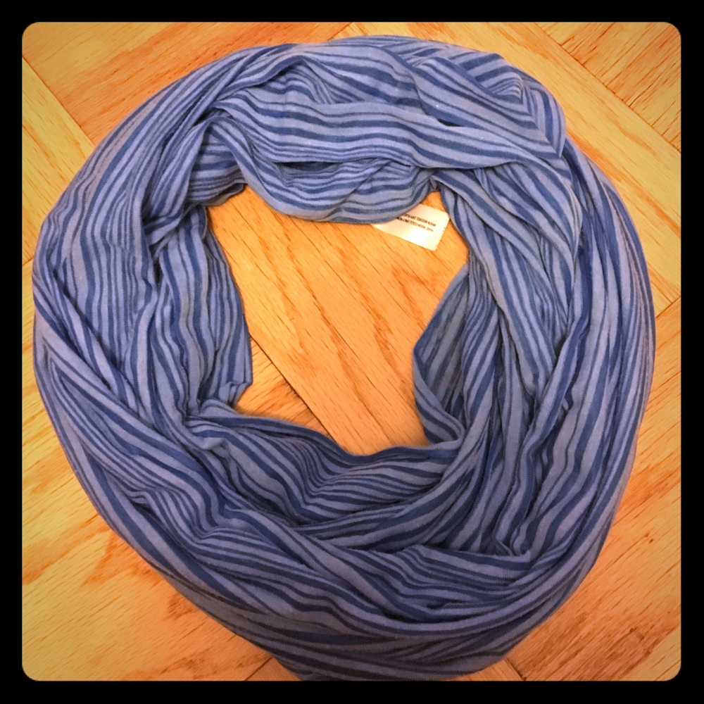 Blue infinity scarf