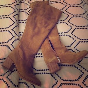 Over the Knee High suede boots