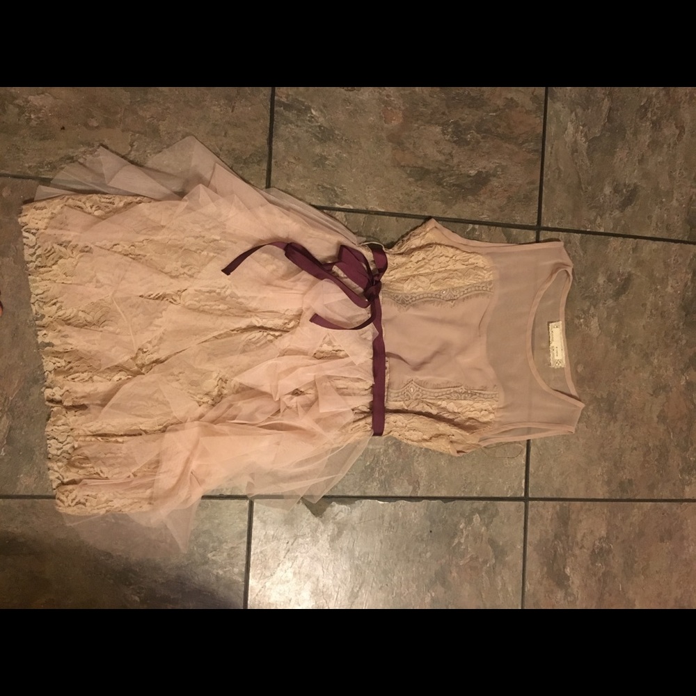 Lace and tulle boutique dress