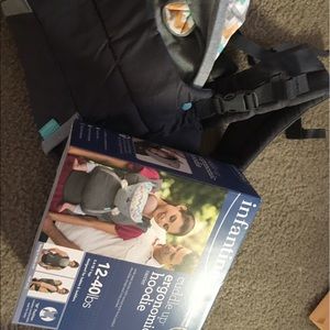 Baby carriers with cute hoodie.