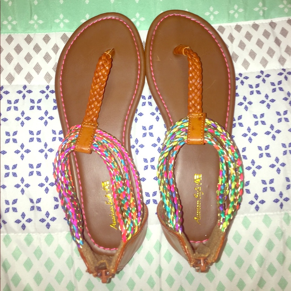 Multicolored sandals