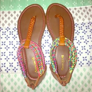 Multicolored sandals