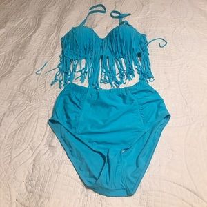 High waisted Fringe Bikini 👙