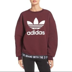 NWT Adidas maroon sweatshirt