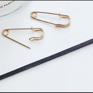 Safety pin earrings