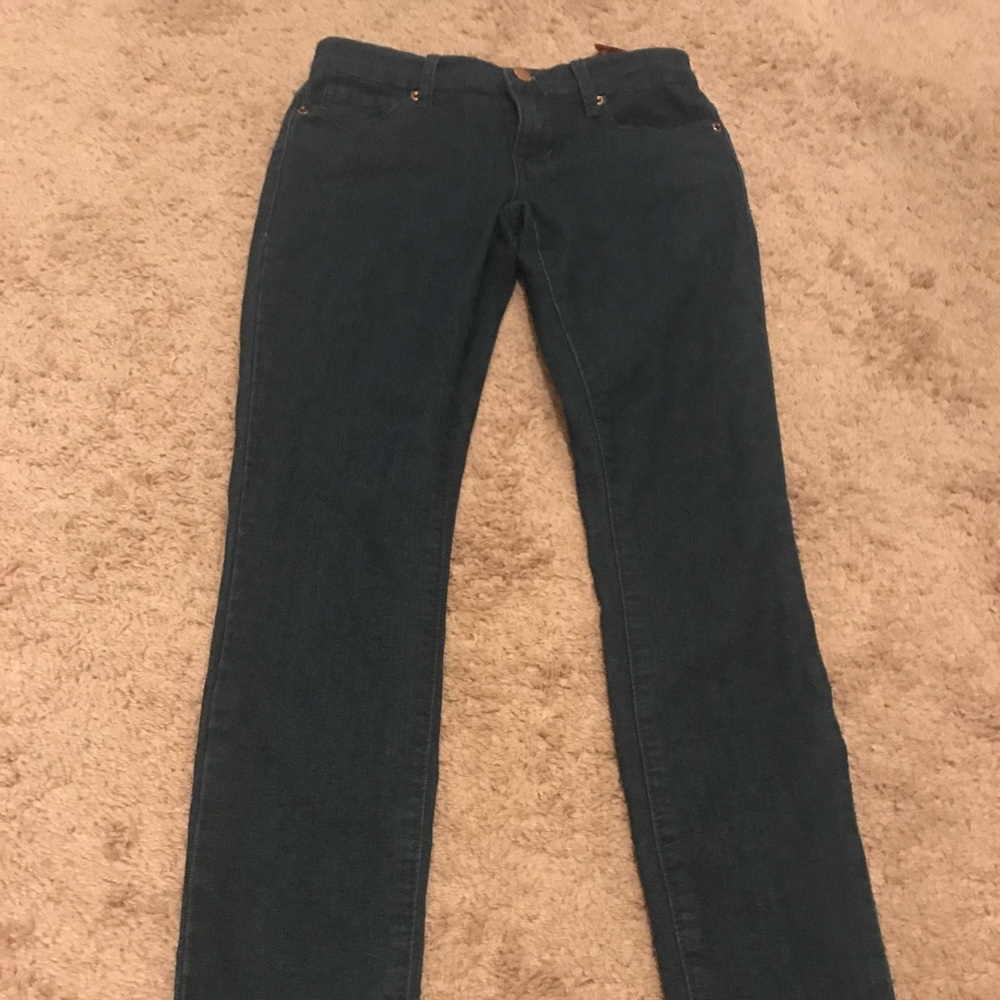 Medium dark wash skinny jeans