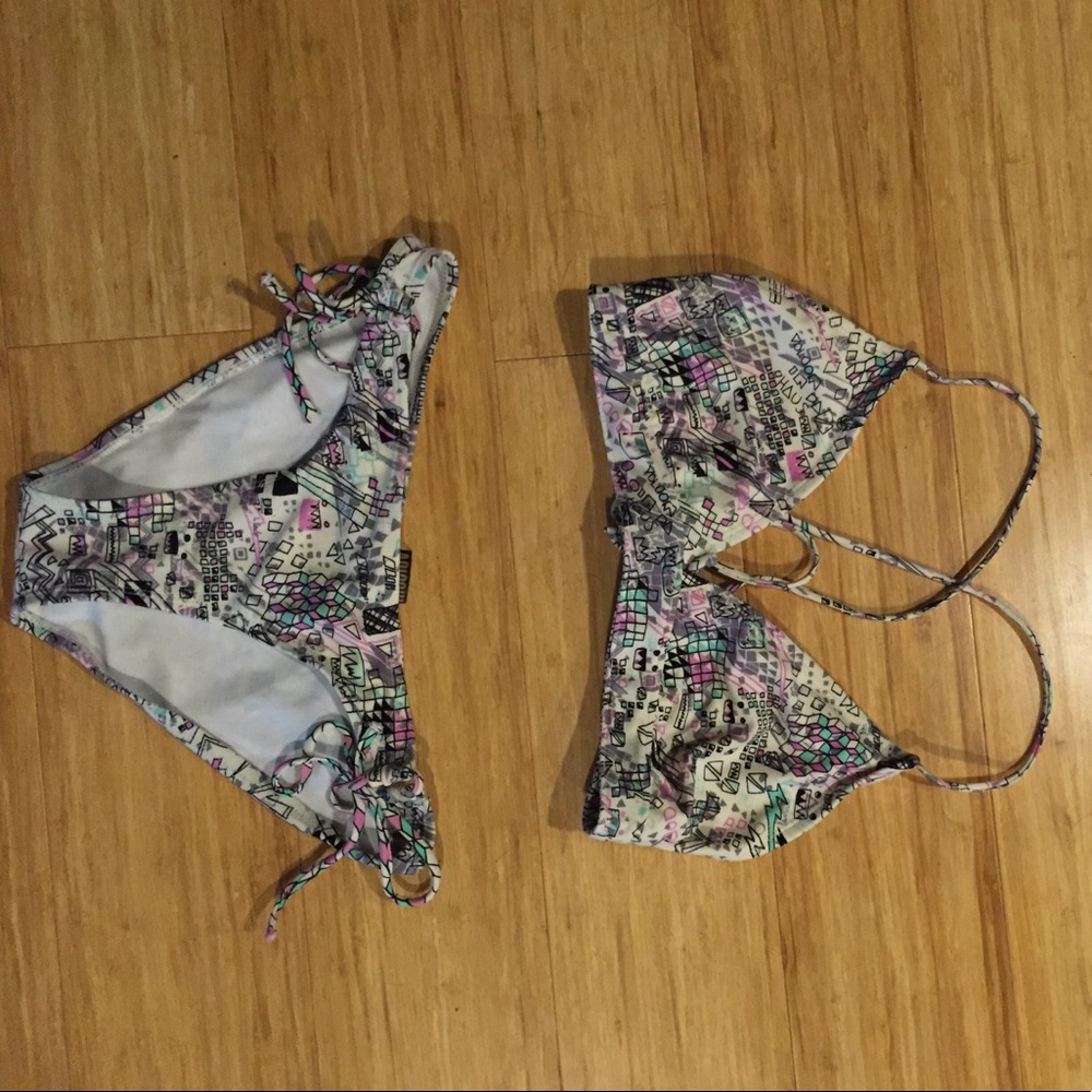 Volcom Cross Back Two Piece Swimsuit