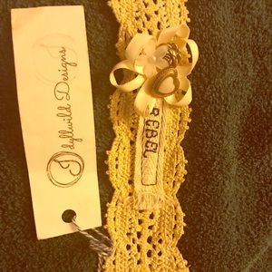 Lace boho cuff for wrist