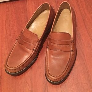 Brown Leather Penny Loafers
