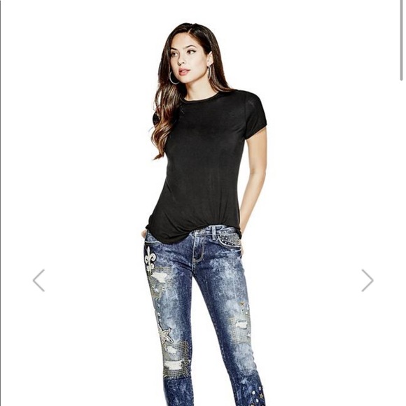 Guess Women Embellished Jeans - Picture 3 of 4