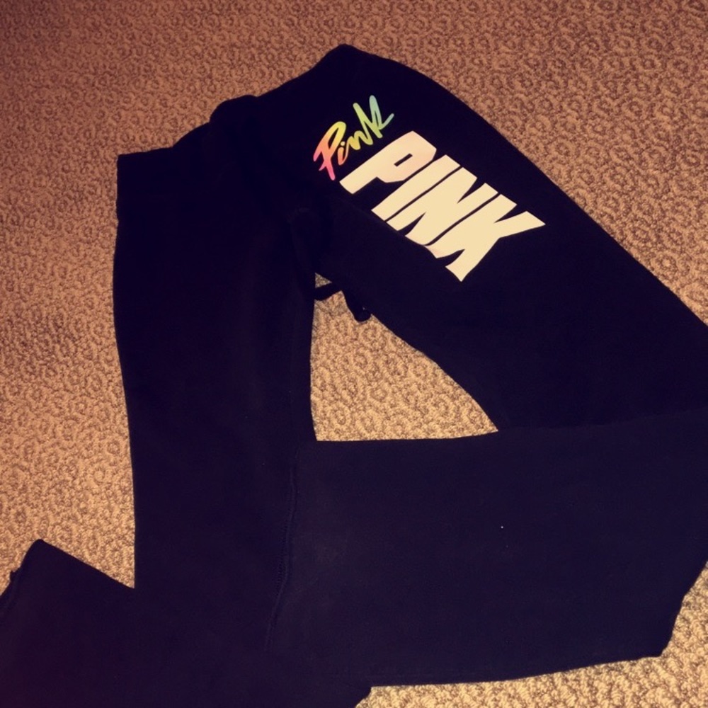 PINK BOOTCUT SWEATPANTS