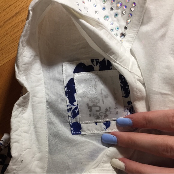 Blue ombré button down - Picture 4 of 5