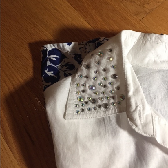 Blue ombré button down - Picture 5 of 5