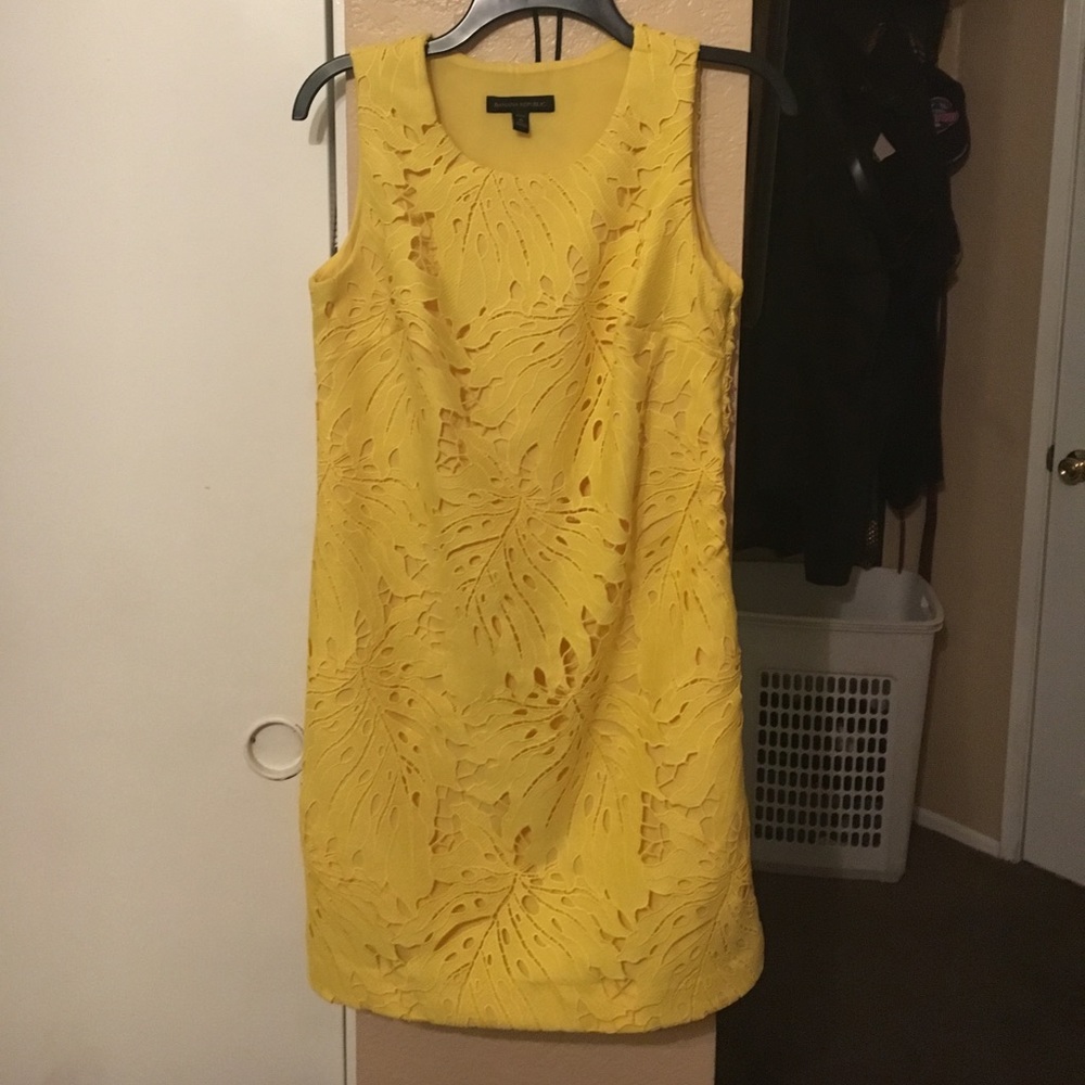 Banana Republic Yellow Floral Dress