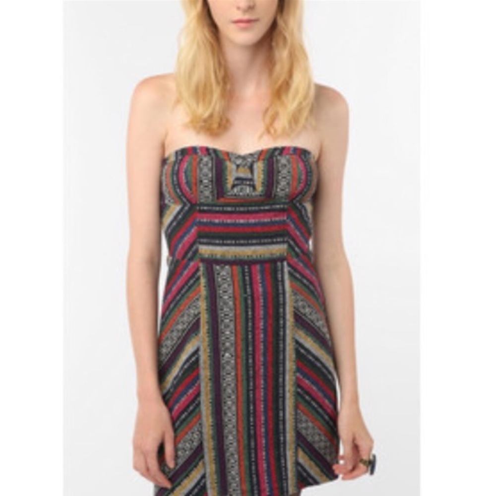 Staring At Stars Tribal Print Strapless Dress 4