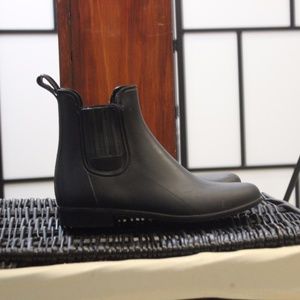 Call It Spring Black Chelsea Rain Boots