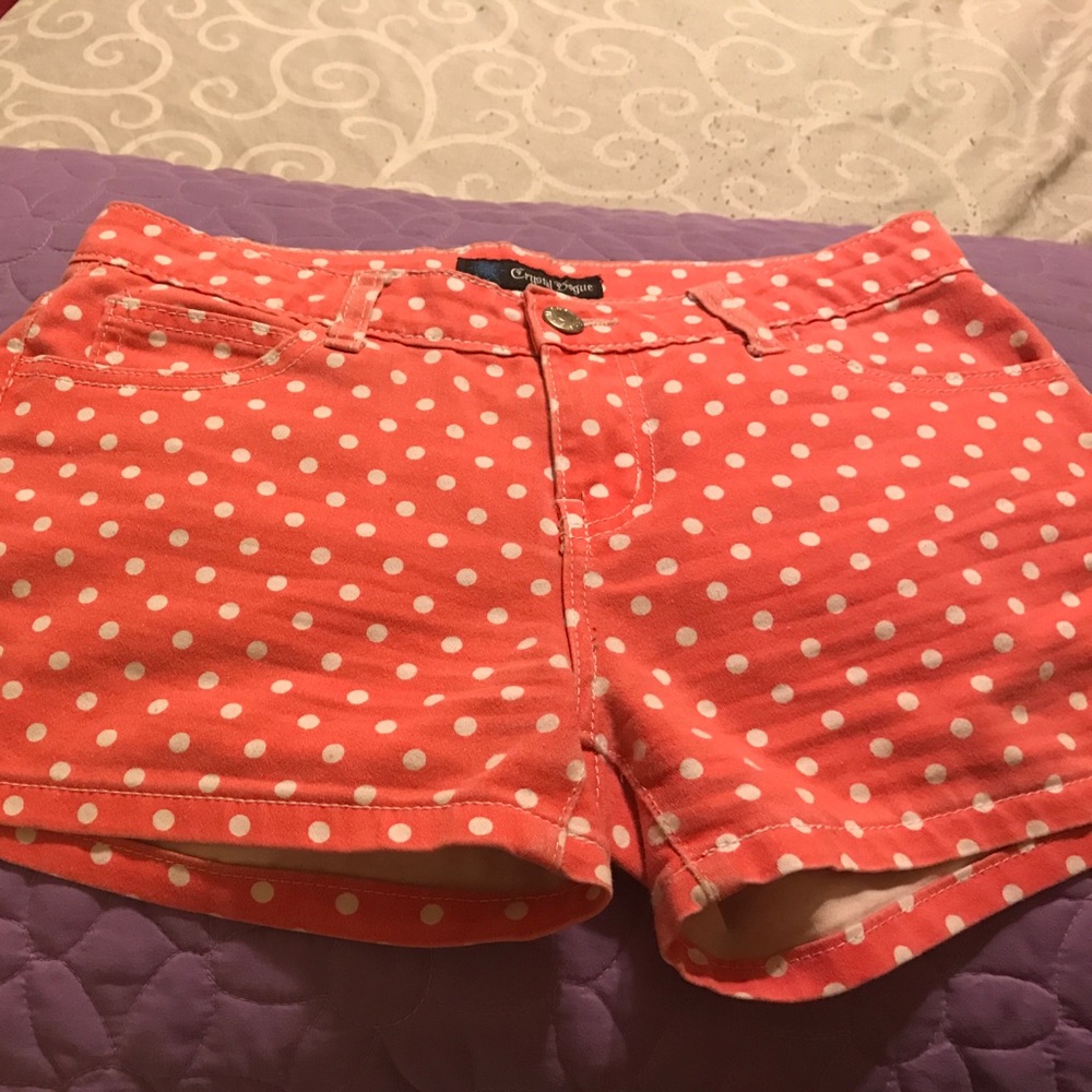 Kids Orange/ White Shorts - Size 16