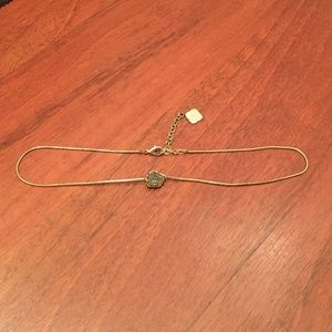 Kendra Scott Silver Druzy Necklace