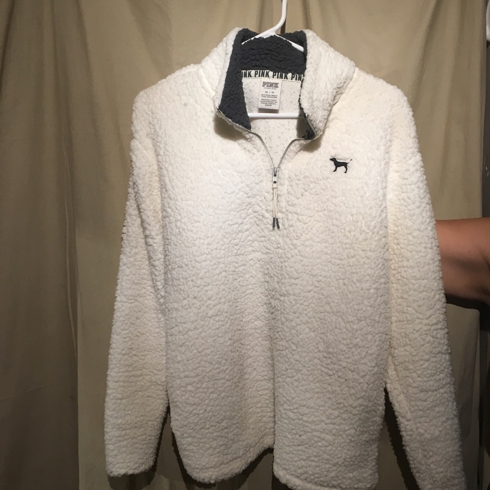 Victoria's Secret PINK Sherpa Quarter Zip