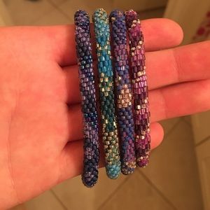 Four lily and Laura bracelets