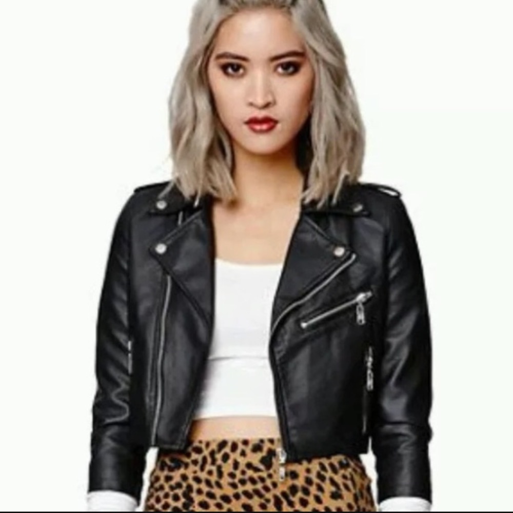 Gypsy Warrior black cropped moto jacket