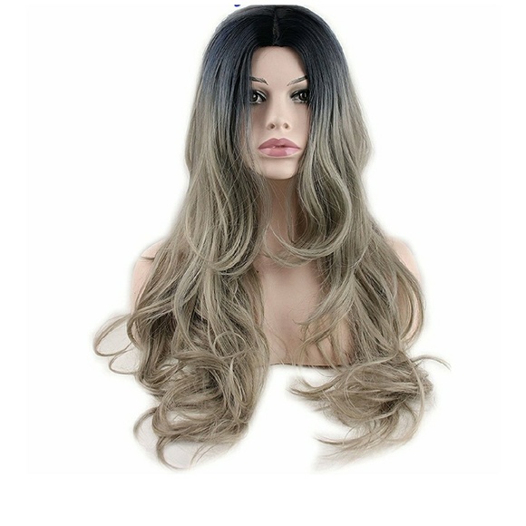 Beautiful Ombre Gray Blonde Wig 22-24 inches main image 6