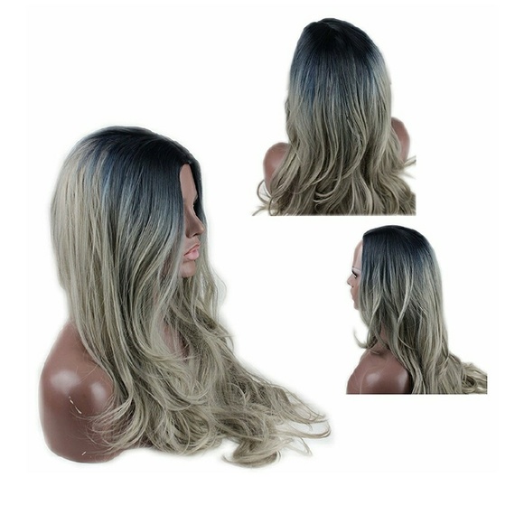 Beautiful Ombre Gray Blonde Wig 22-24 inches