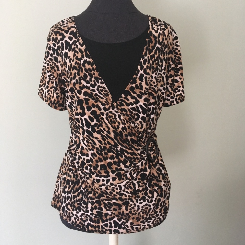 Leopard print top