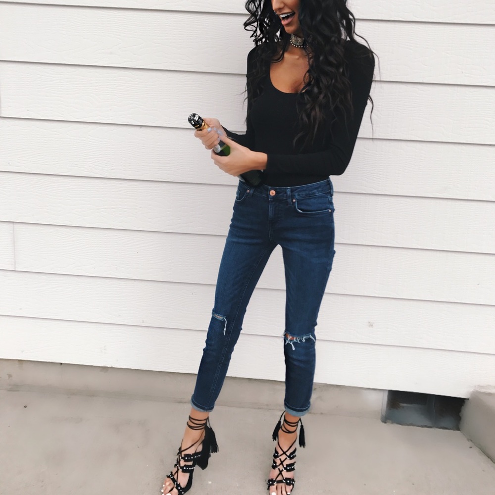 Black Lace Up Heels