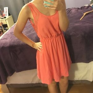 Peach/ pink dress