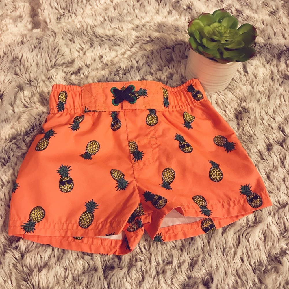 Cat & Jack Pineapple Boys Trunks