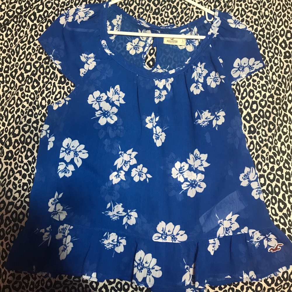 Cute Floral Hollister Shirt