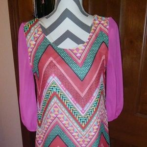 Very cute short unique Aztec pattern dress