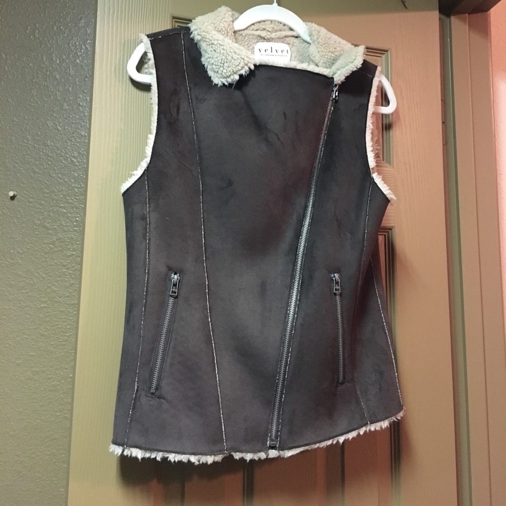 Faux fur vest