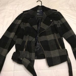 American Eagle moto peacoat