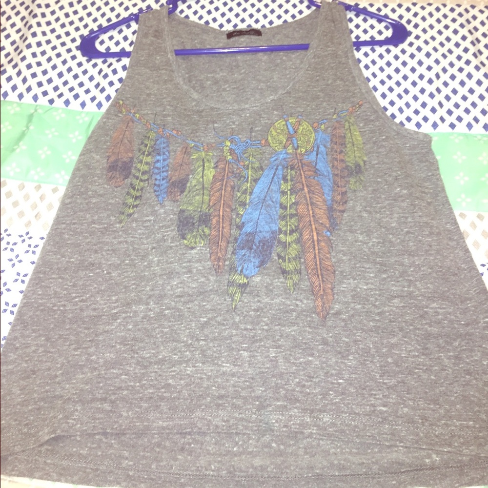 Gray muscle tank