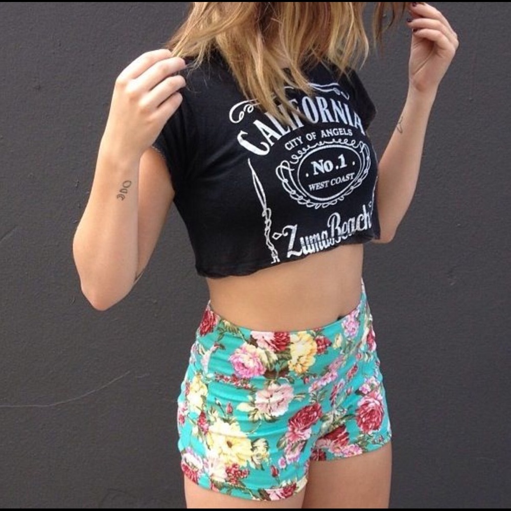 !!!!!SOLD!!!!! Brandy Melville Turquoise Floral