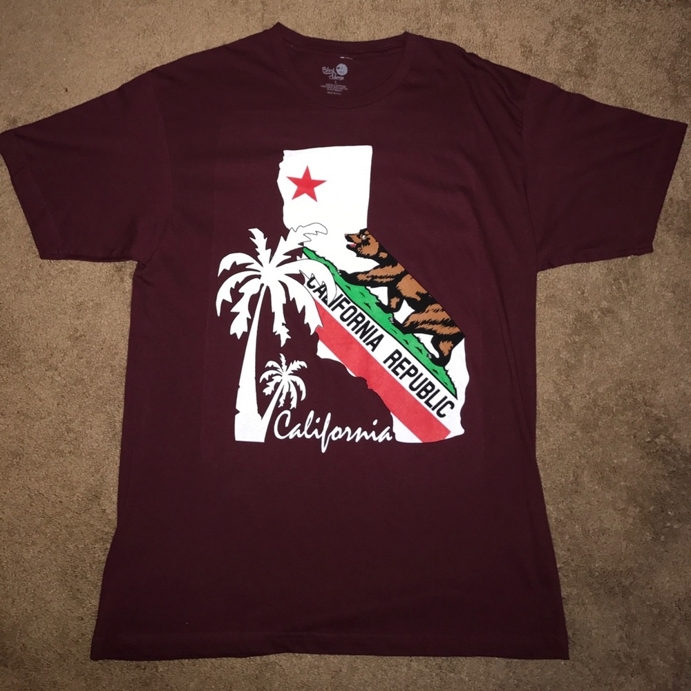 Maroon California T-shirt