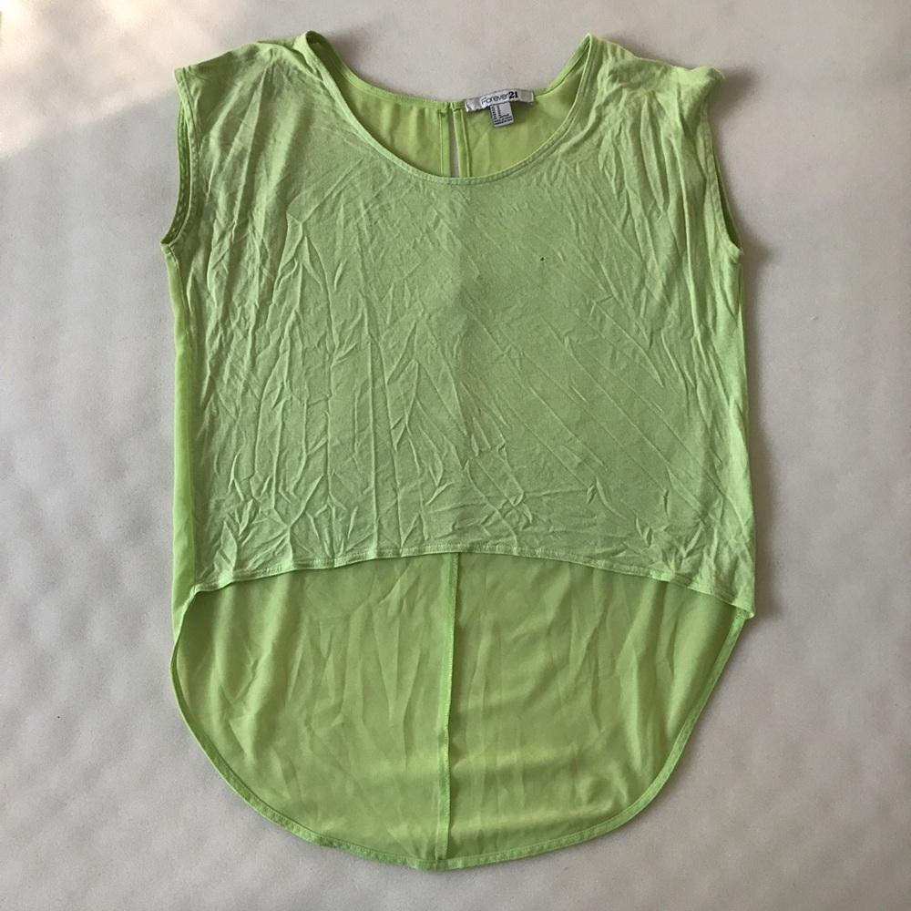 Green High Low Shirt