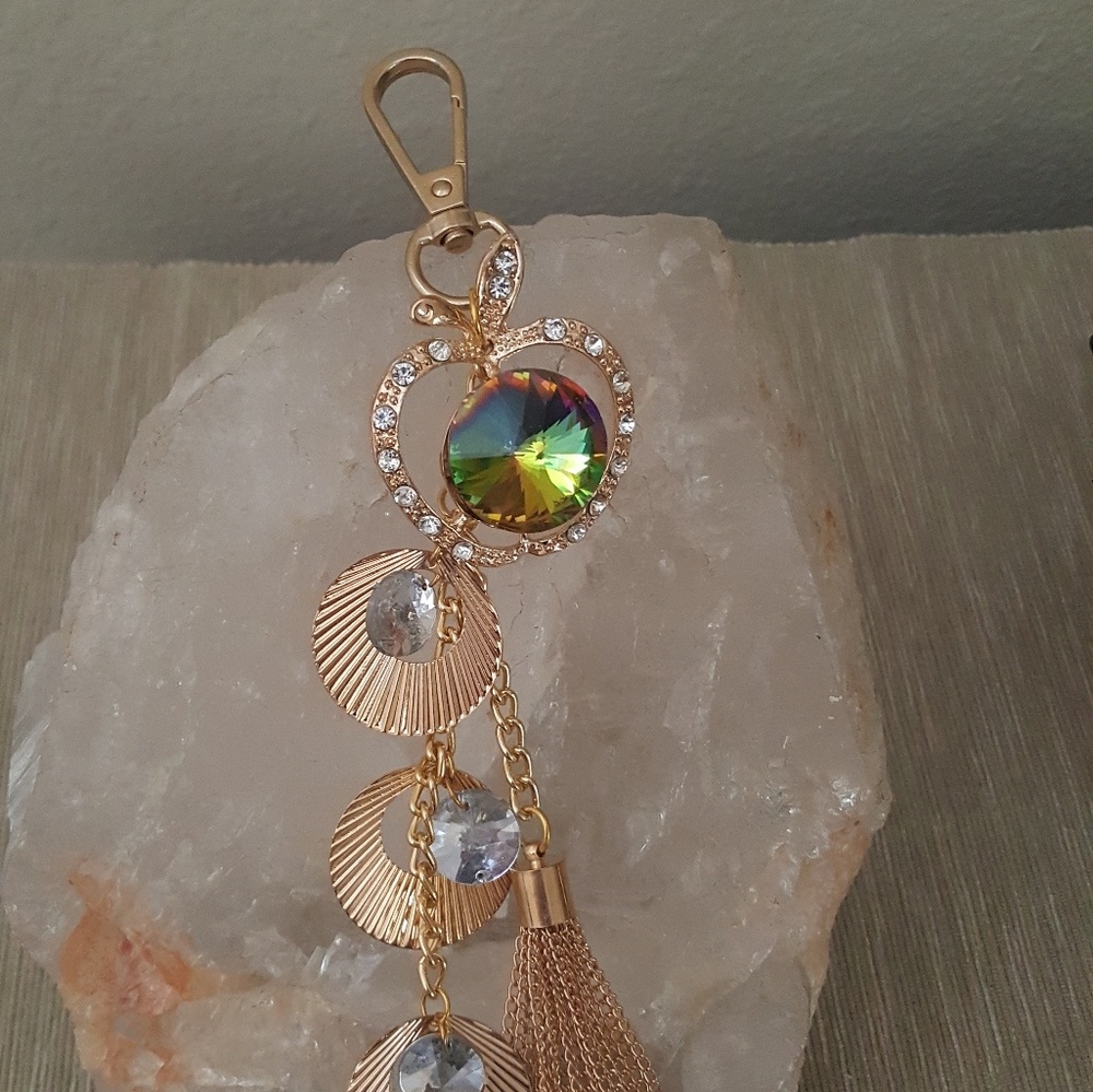 Crystal Purse Charm