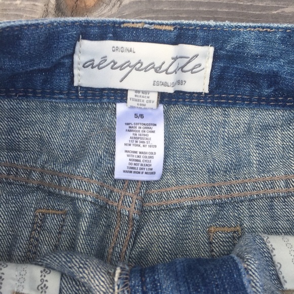 AEROPOSTALE DENIM SKIRT SZ 5/6 - Picture 3 of 3