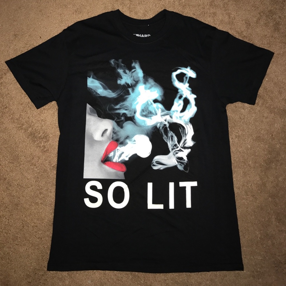 Black "SO LIT" T-shirt