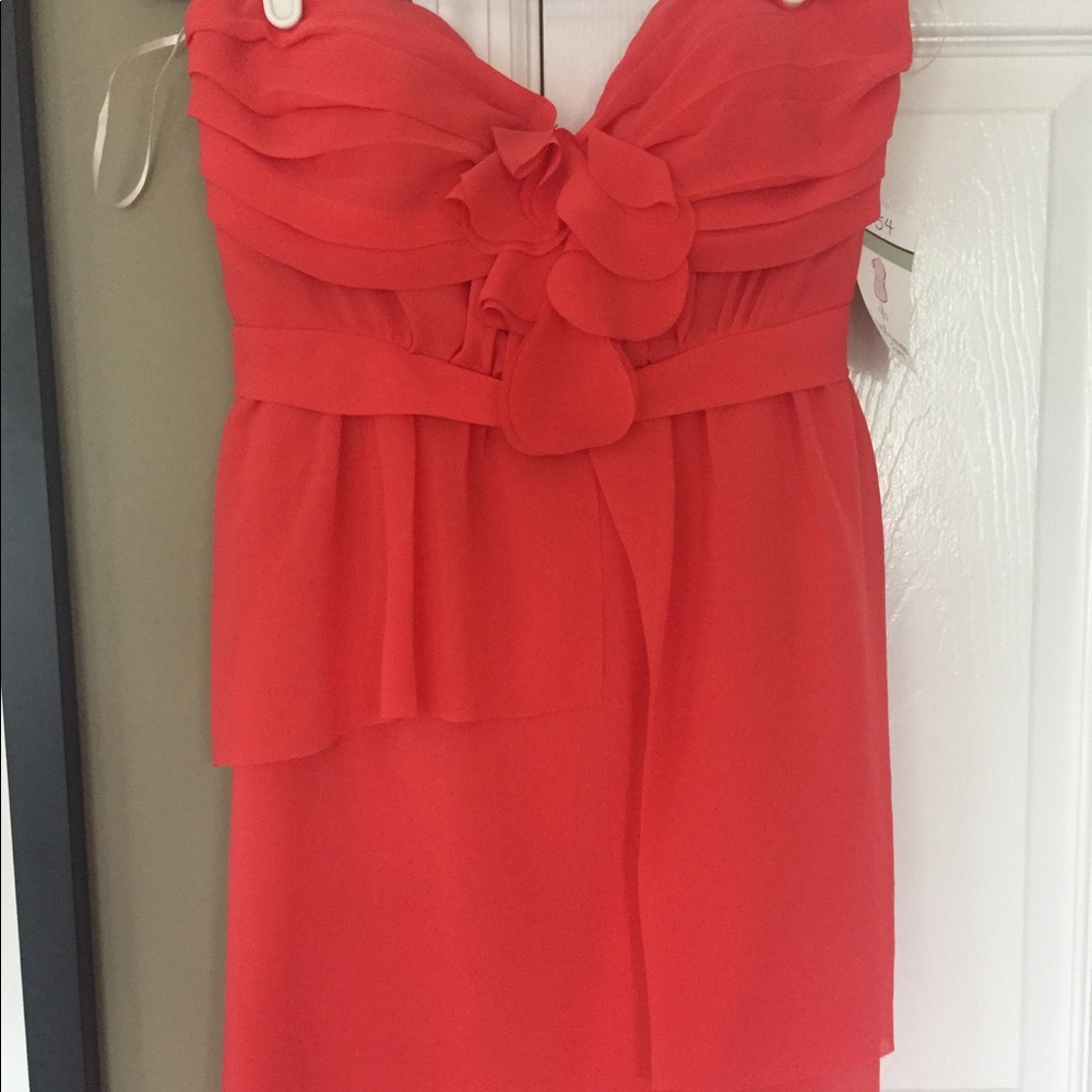 Beautiful pink strapless dress
