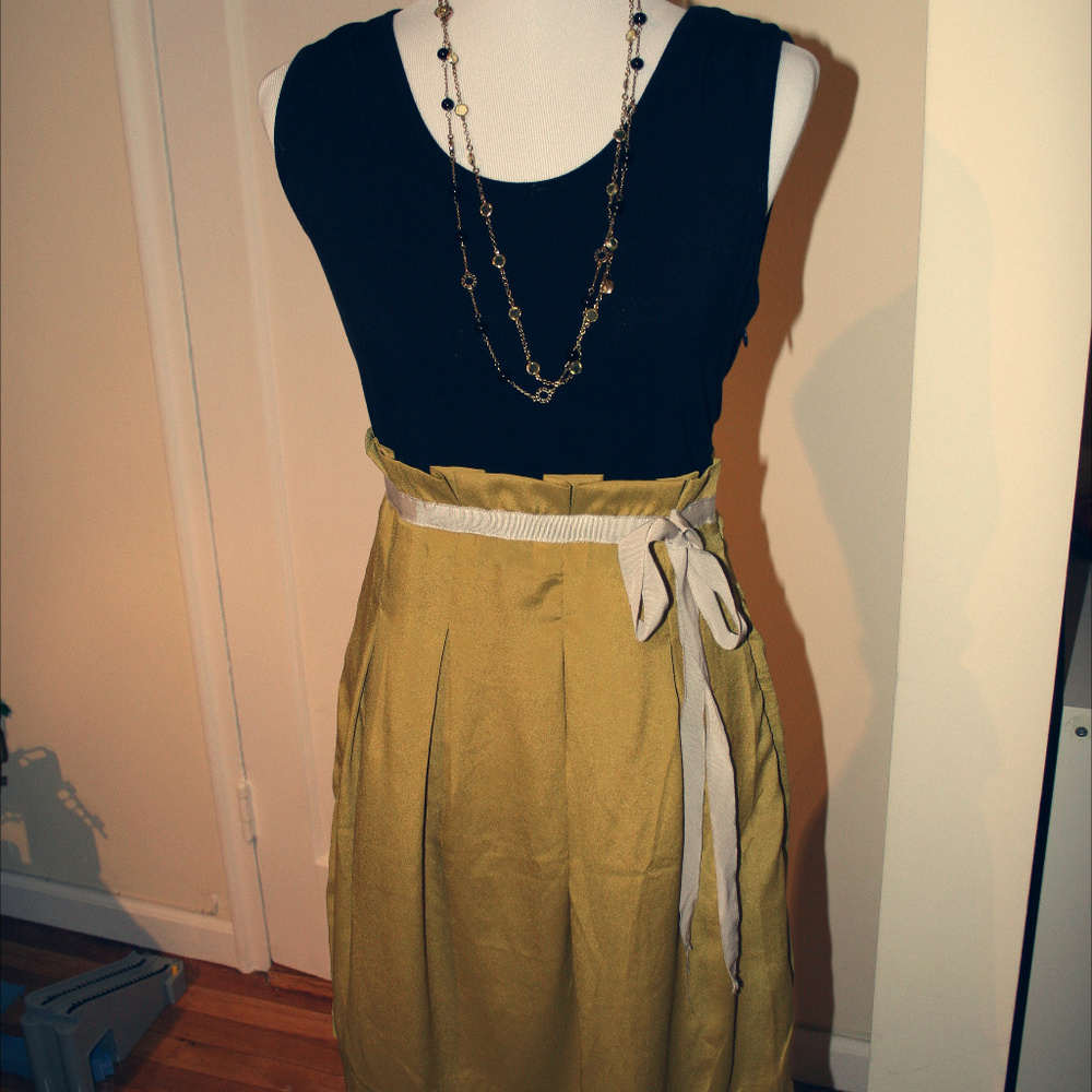 Cute, Navy, gold short dress