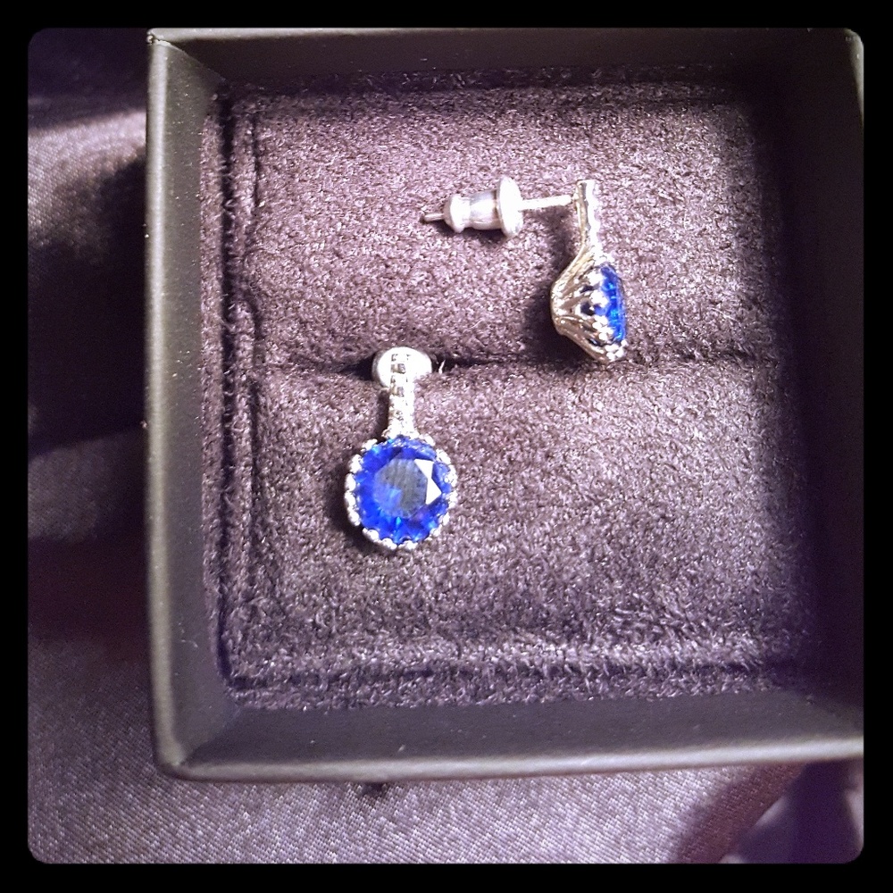 Brilliant Sapphire Blue Earrings