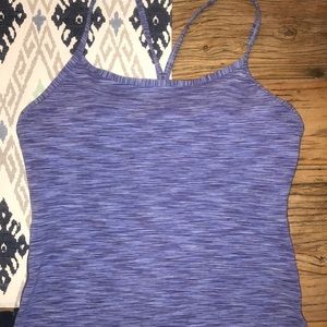 Lululemon Power Y Tank Blue Space Dye From Size 8