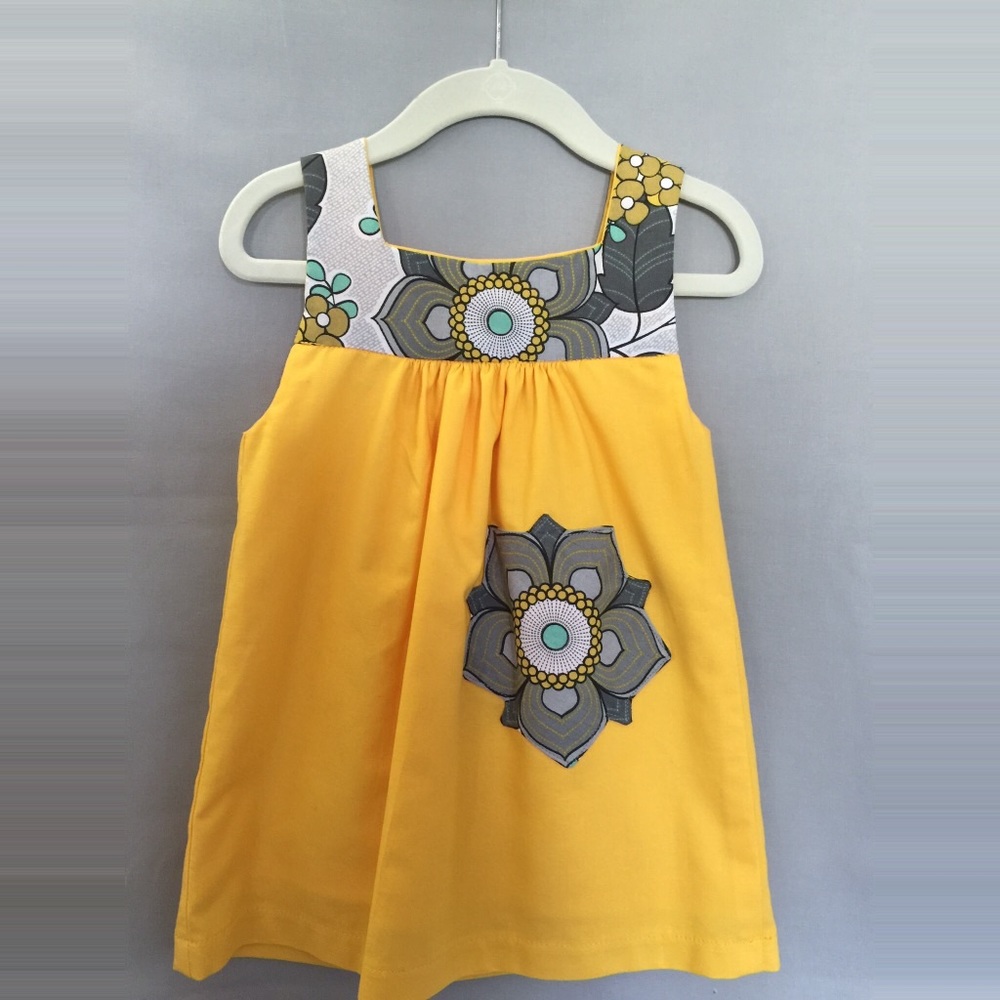 Custom Made Vintage Style girls dress