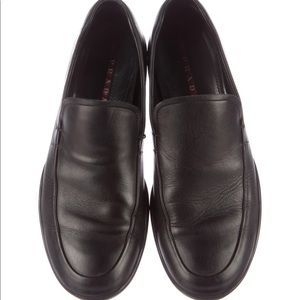 Prada Sport leather driving loafers