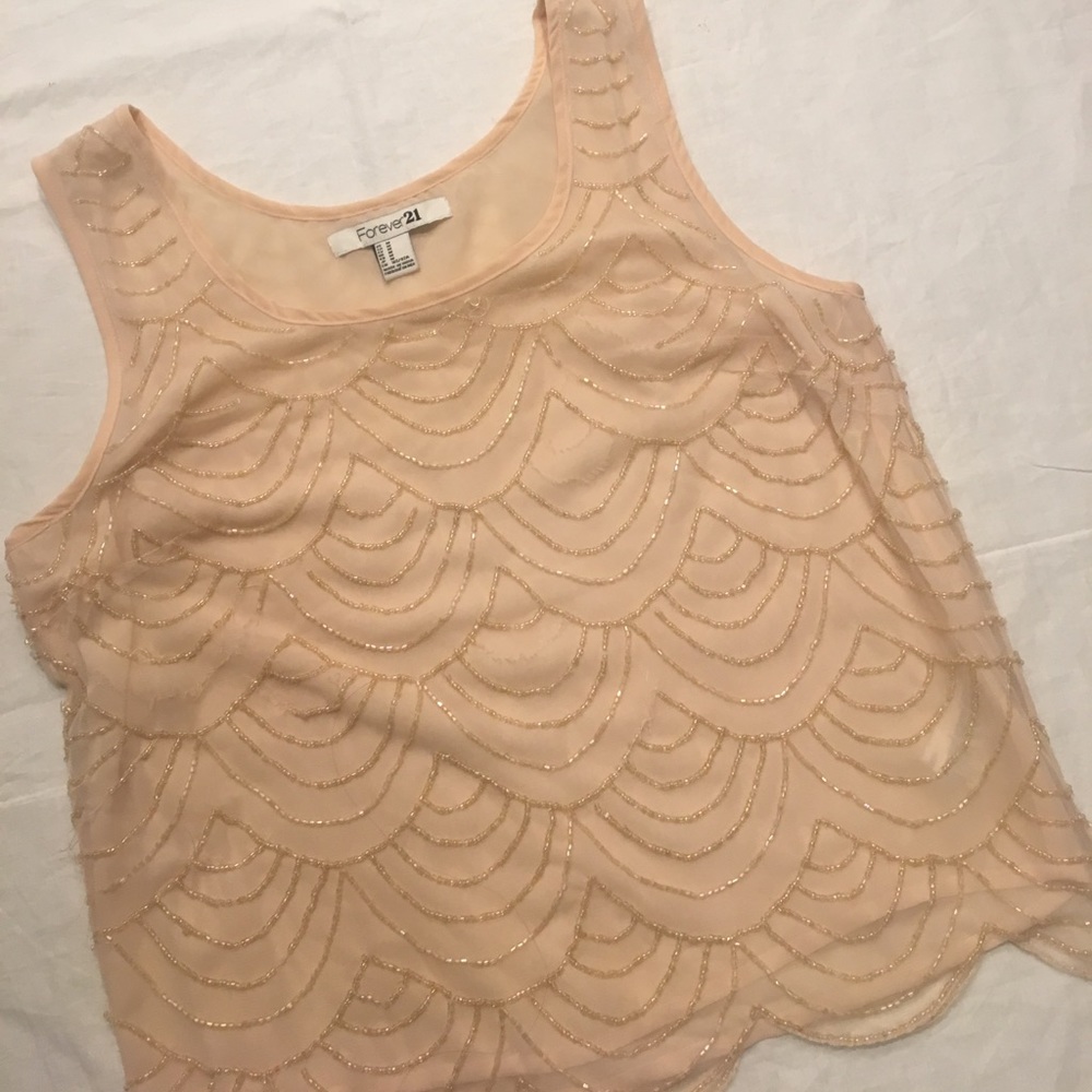 Forever 21 Beaded Tank Top